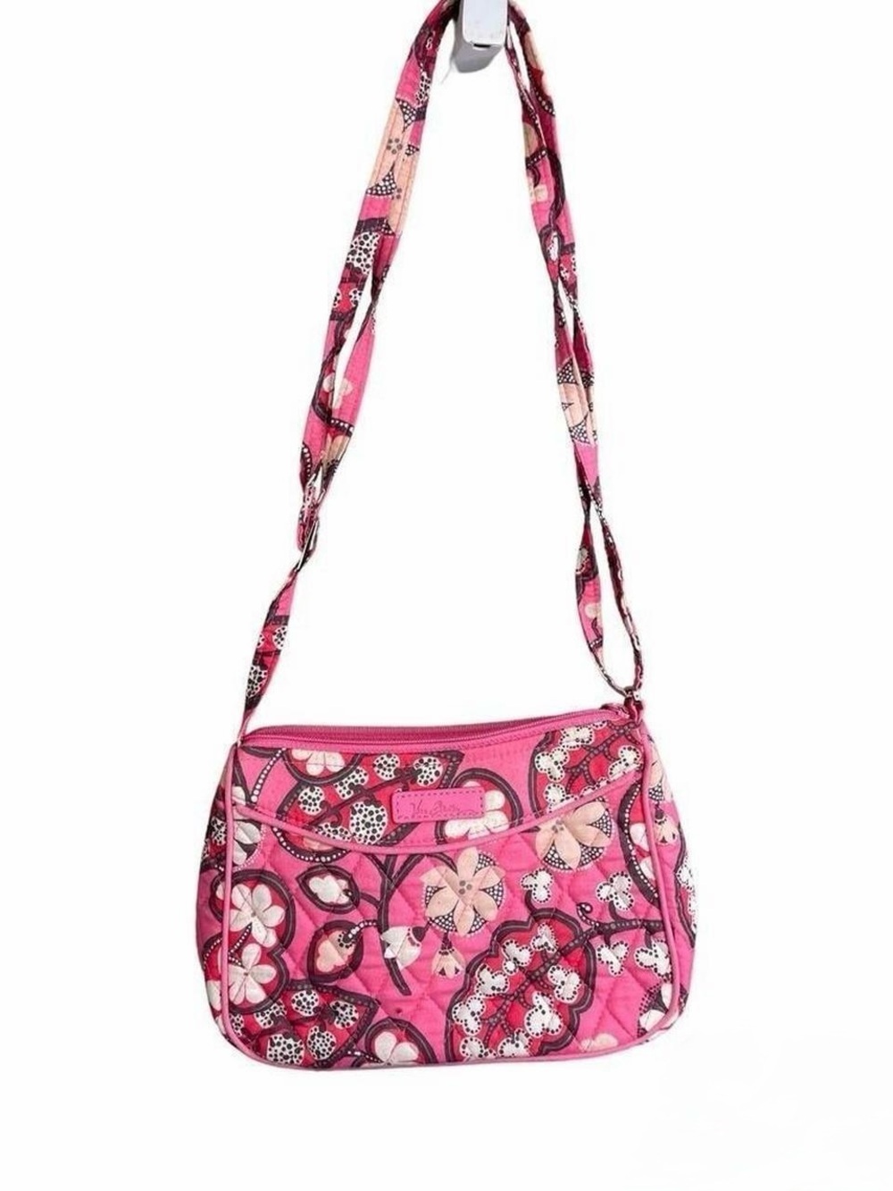 Vera Bradley Pink Floral Quilted Crossbody